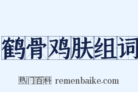 鹤骨鸡肤组词是什么意思的图片